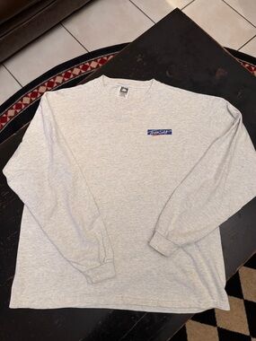 Vintage SAP promo Men's Long Sleeve Crewneck T-Shirt - Light Gray XL